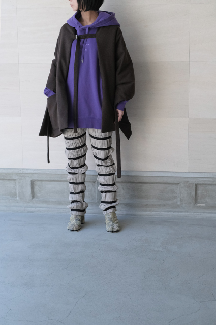 【pelleq】Shirring striped trousersfumikauchida