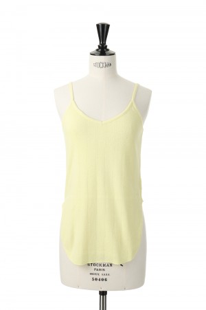 NARROW STRAP RIBBED TANK -CITRINE (201WT-CT04)