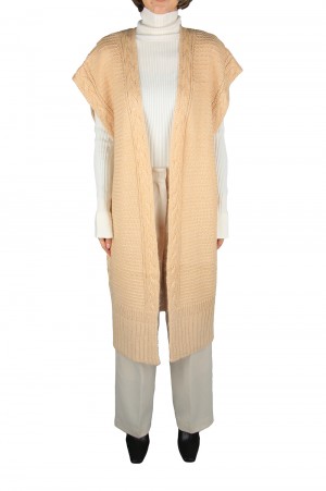 Mohair Cable Vest -CREAM (12020543)