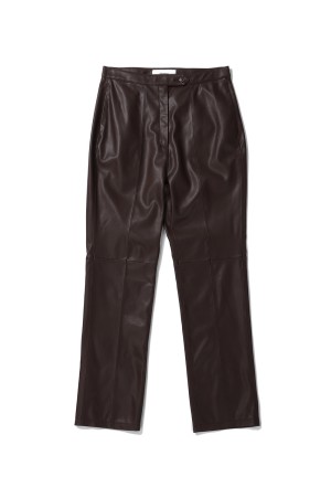 Ecoleather Pants -DARK BROWN (12020716)