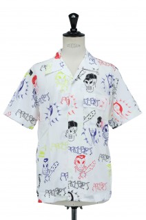 PRINTED POPLIN SHORT SLEEVES SHIRT(PACC8B006)