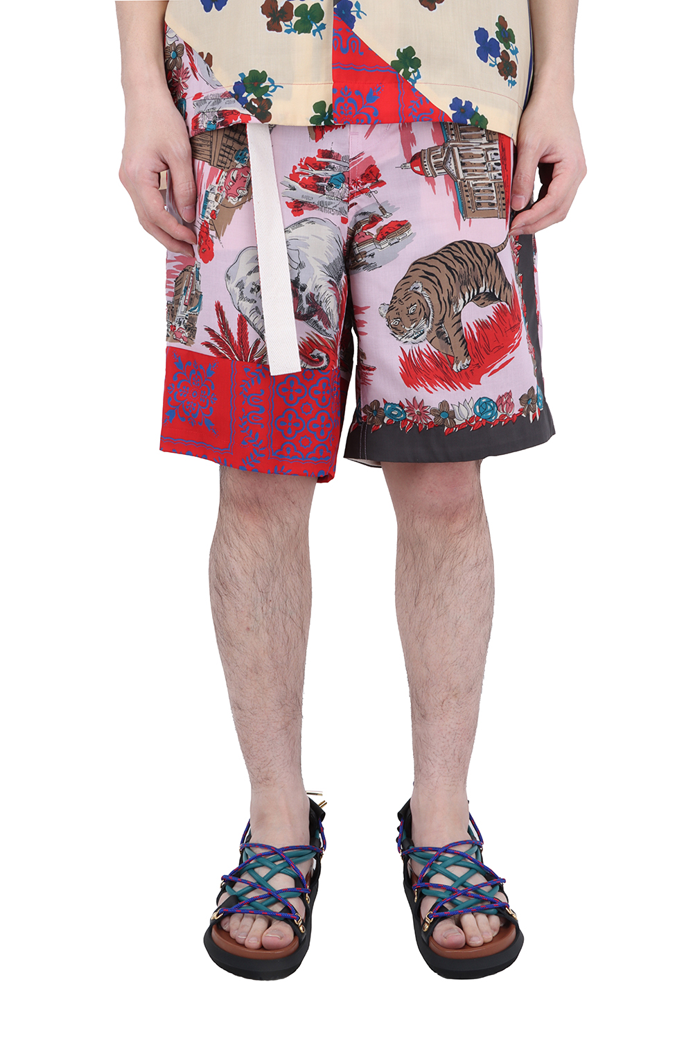 Archive Print Mix Shorts/PINK×RED(21-02473M) | セレクトショップ