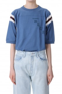 BI-COLOR LINE TEE -BLUE (MB211-7006)