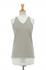 V-NECK AMERICAN SLEEVE -BEIGE(21SCT-#725L)
