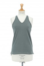 V-NECK AMERICAN SLEEVE -SAGE GREEN(21SCT-#725L)