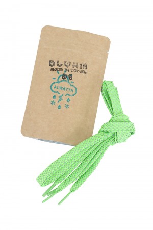 3M FLAT SHOE LACE -FLUORESCENCE GREEN-(BLZ - 06)