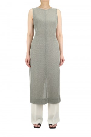 Backopen Mesh Dress-BLACK(12110333)