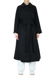 Wool Beaver belted Coat (GL213-10118B)