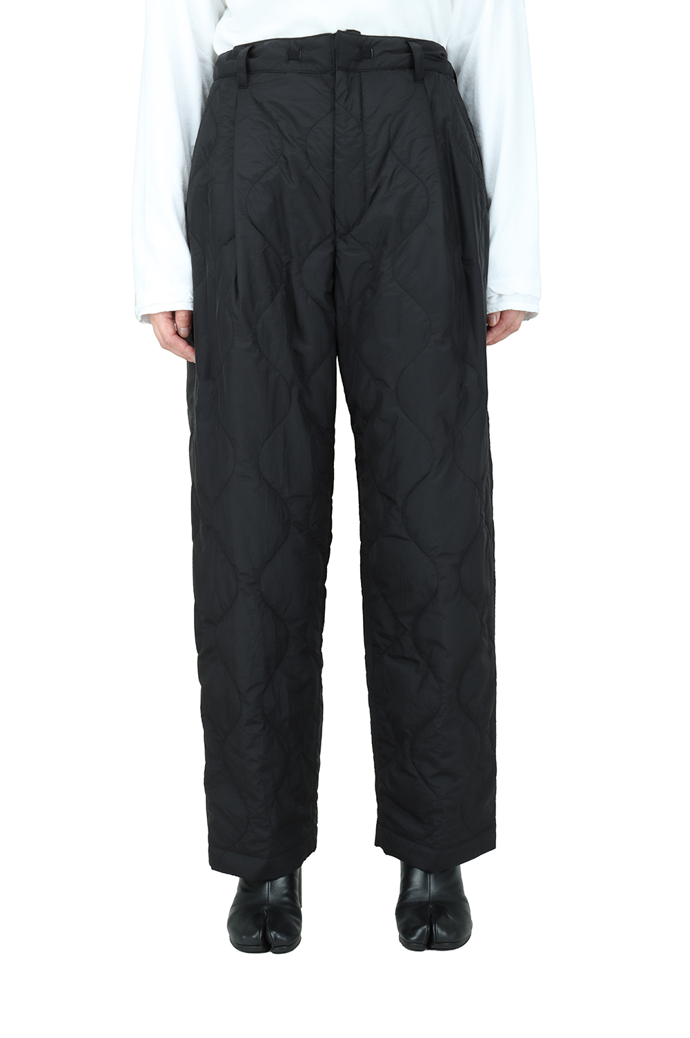 Stein 21aw Quilted One Tuck Trousers