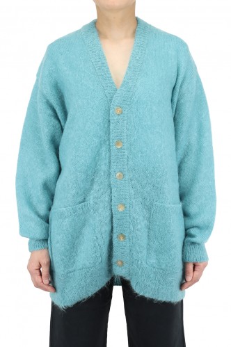 BRUSHED SUPER KID MOHAIR KNIT CARDIGAN niwadudeals.lk