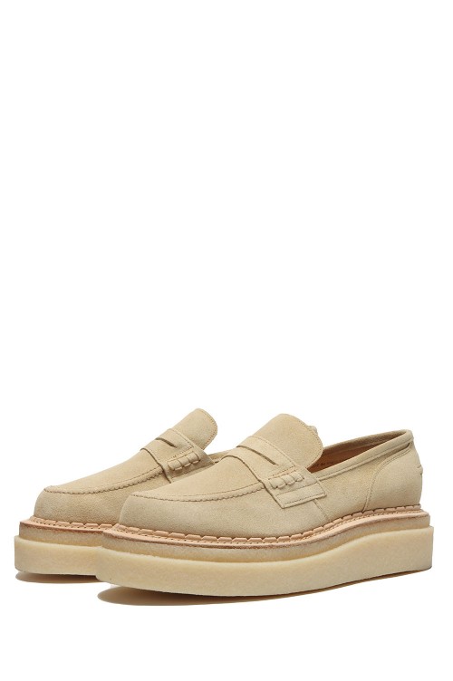 George Cox / Double Sole Coin Loafer(21-02649M)-651 BEIGE