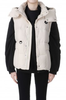 NORDIC DOWN VEST-SMOKE WHITE(YU37001)