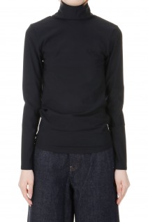 Stretch jersey high-neck -Black (016-021-CT39)