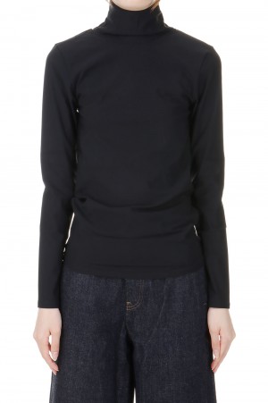 Stretch jersey high-neck -Black (016-021-CT39)