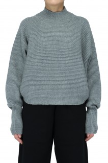 Wholegarment merino wool knit -Gray (016-021-KT18)