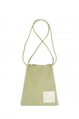 Fake leather purse-LIME(PA21-AC01)