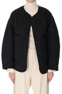 W'S NO COLLAR QUILTED JACKET -BLACK (WTW21210SK)