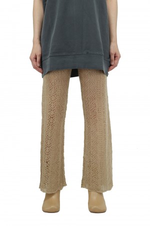 Patchwork Lace Leggins -BEIGE(12120709)