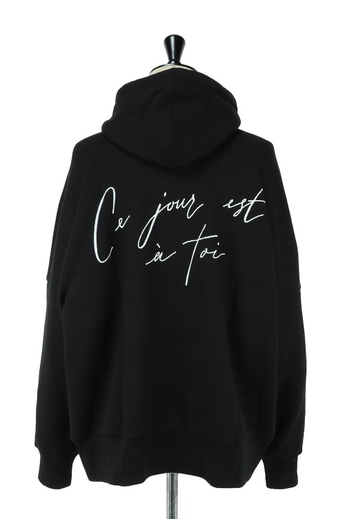 Ce jour HOODED SWEAT SHIRT - BLACK (212ATDS-CSM09) | セレクト