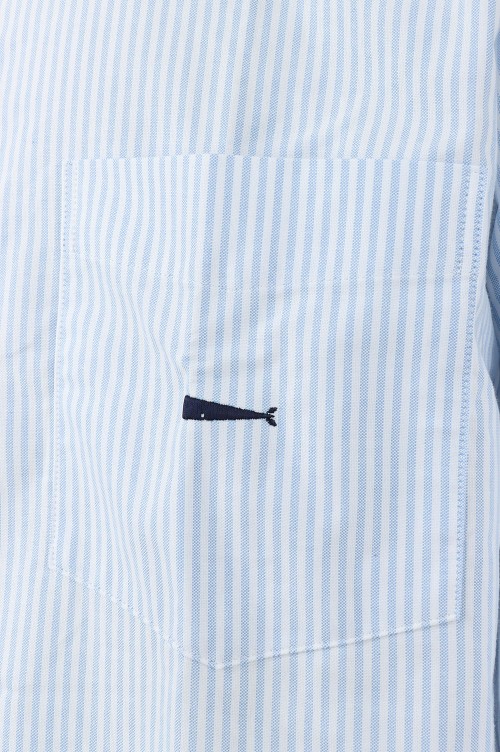 KENNEDY'S OXFORD STRIPE B.D. LS SHIRT - LIGHT BLUE (212BRDS-SHM03