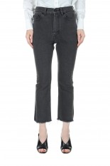 HEM CUT SLIM FLARE DENIM (VW)  (MB999-3002)
