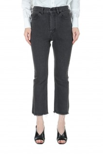 HEM CUT SLIM FLARE DENIM (VW)  (MB999-3002)