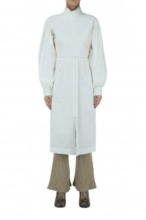 Stitch Puff Dress -WHITE (12120317)