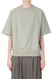 Compact Terry Half Sleeve Crew Neck -Gray (GL221-70177)