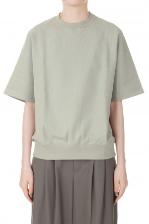 Compact Terry Half Sleeve Crew Neck -Gray (GL221-70177)