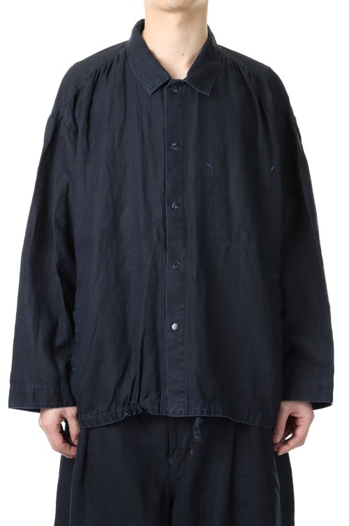 選べる配送時期 ポータークラシック FARMER'S LINEN GATHERED COAT