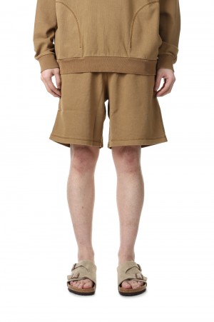 PIGMENT DYED  SWEAT SHORTS - COYOTE (WT22048IS)