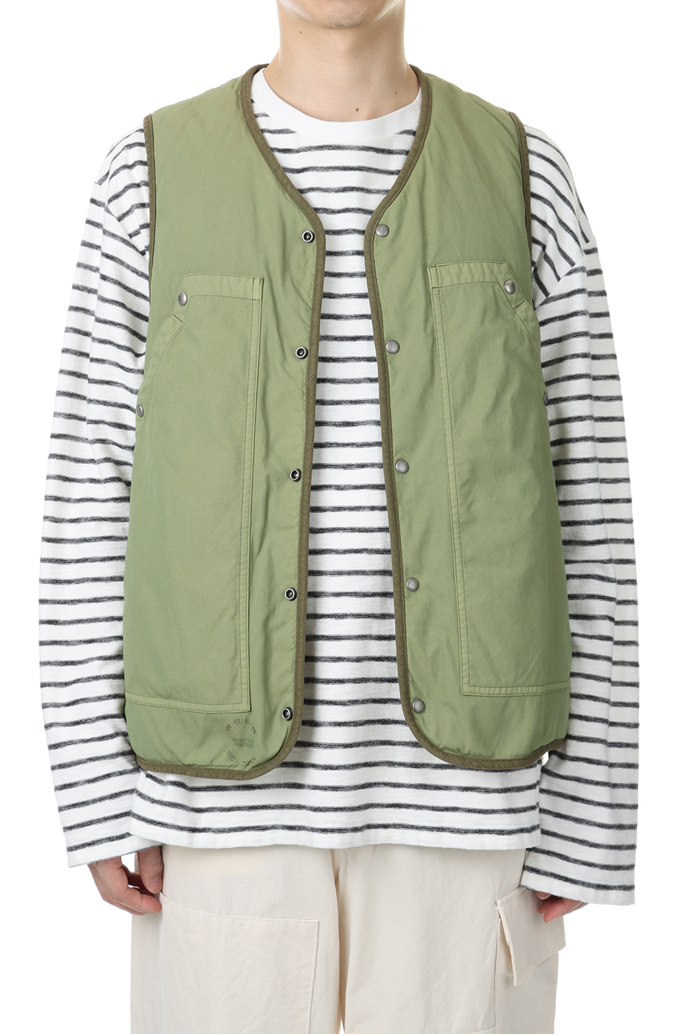 COVEY DOWN VEST(0122105013005)-GREEN- | セレクト 