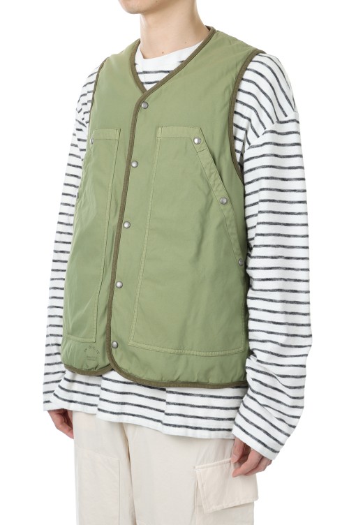 COVEY DOWN VEST(0122105013005)-GREEN- | セレクトショップ