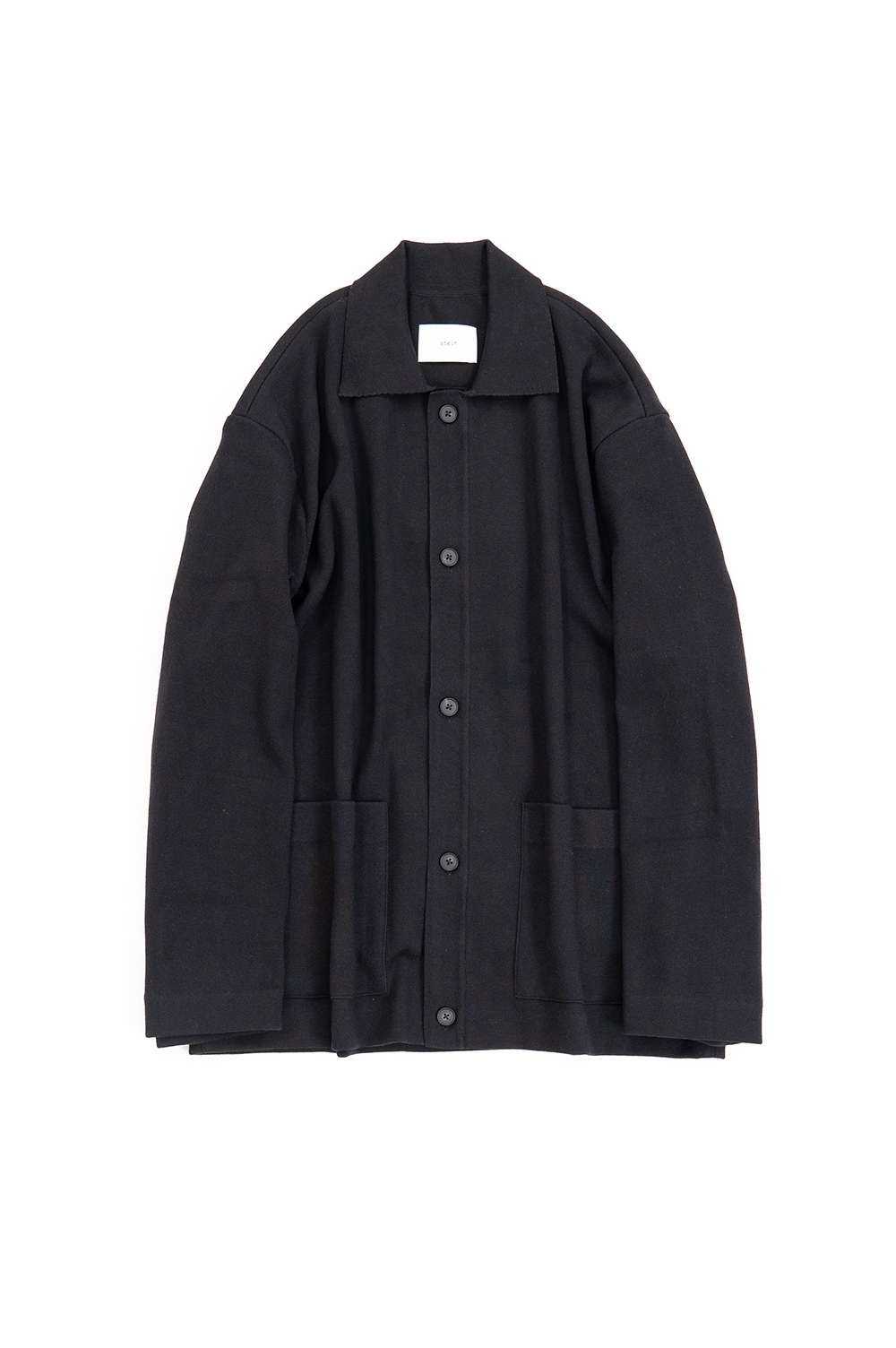 COTTON CASHMERE KNIT JACKET(ST.374)-BLACK- | セレクトショップ