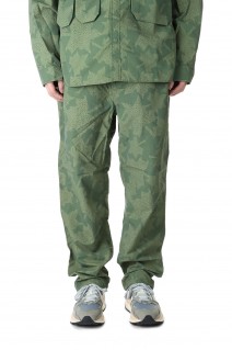 CLIMBING PANTS SUPPLEX® NYLON by E-WAX STUDIO-LEAF GREEN(F241004D)