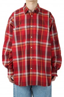 Tech Work Shirts Flannel Plaids - D.RED (BE-88022)