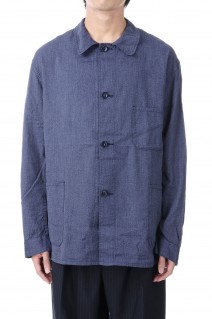 COVERT CHAMBRAY WORK JACKET - NAVY (GL15048)