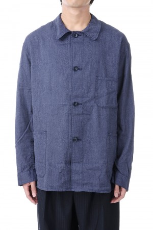 COVERT CHAMBRAY WORK JACKET - NAVY (GL15048)