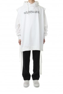 WIRRWARR SLEEVELESS HOODIE(5A004-0422-18)-WHITE-