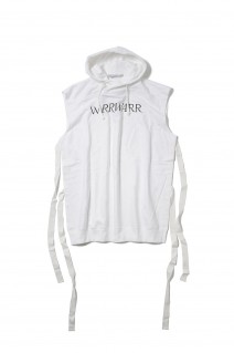 WIRRWARR SLEEVELESS HOODIE(5A004-0422-18)-WHITE-
