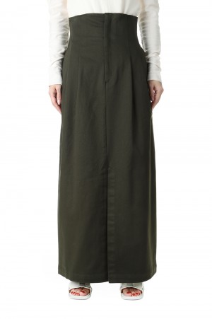 High waist slit SK-KHAKI(460FSL31-0790) | セレクトショップ