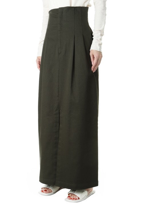 High waist slit SK-KHAKI(460FSL31-0790) | セレクトショップ