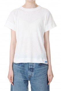 roll-up sleeve T white(17RCSTOP-15C)