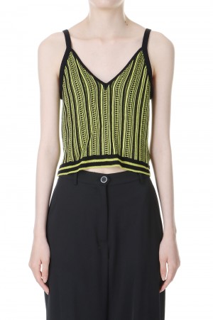 Knit Camisole - YELLOW/BLACK(E22SS/T-04)