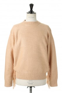 Fringe Silk Knit(US2206)-001/BEIGE-