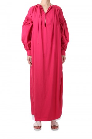 Gather Caftan Dress -PINK (12210310)
