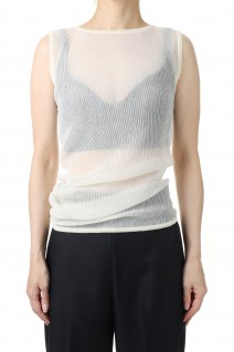 Pleats sheer carve knit-IVORY(018-022-KT28)