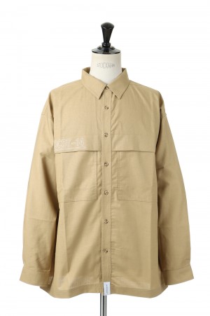 PANAMA FISHING LS SHIRT - BEIGE (221BRDS-SHM04) | セレクトショップ