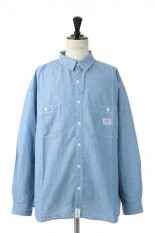 NOFOLK CHAMBRAY LS SHIRT - BLACK (221WVDS-SHM04) | セレクト ...