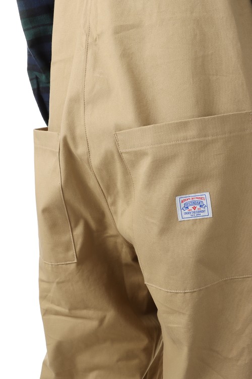 WADER COTTON OVERALL - BEIGE (221WVDS-PTM03) | セレクトショップ｜DeepInsideinc.com  Store